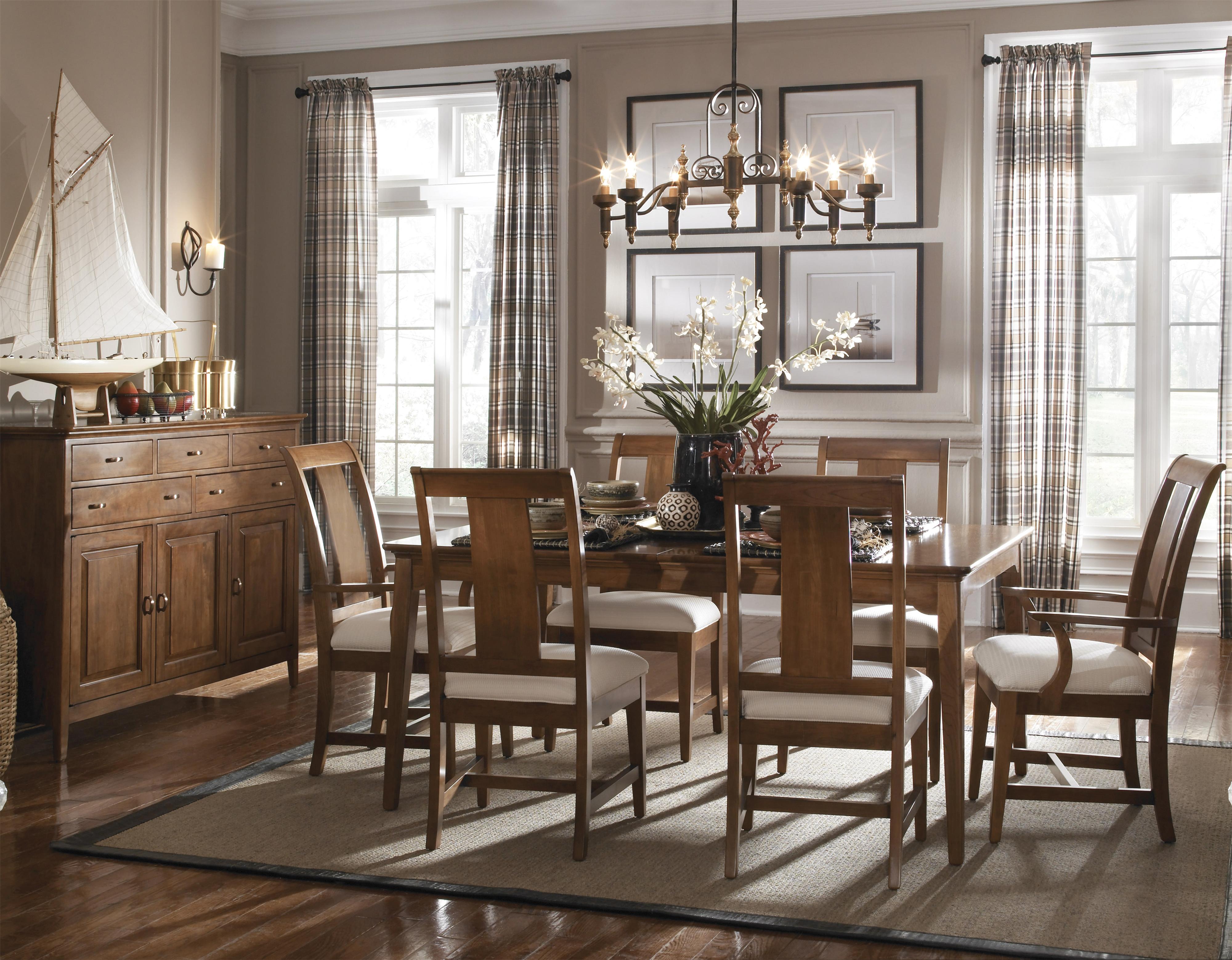 Kincaid Furniture Cherry Park 630564268 Rectangular Leg Table with